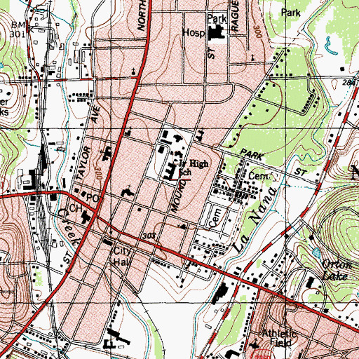 Topographic Map of Stephen William and Mary Price Blount House, TX