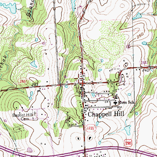 Topographic Map of Stage Coach Inn, TX