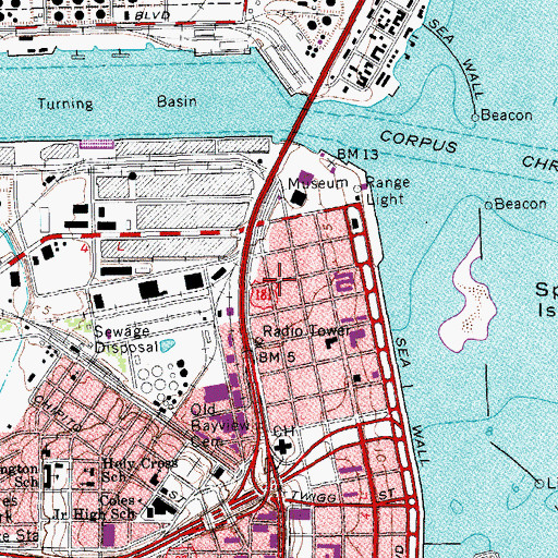 Topographic Map of Simon Gugenheim House, TX