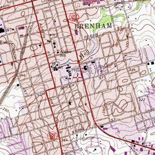 Topographic Map of Schlenker-Kolwes House, TX