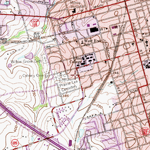 Topographic Map of Schmidt House, TX