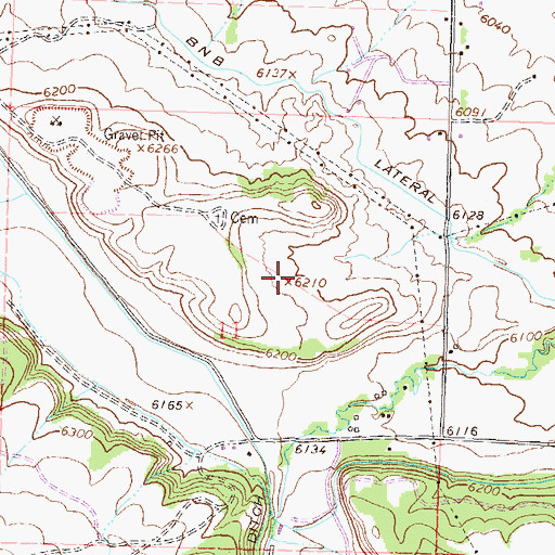 Topographic Map of Spring Creek Mesa, CO