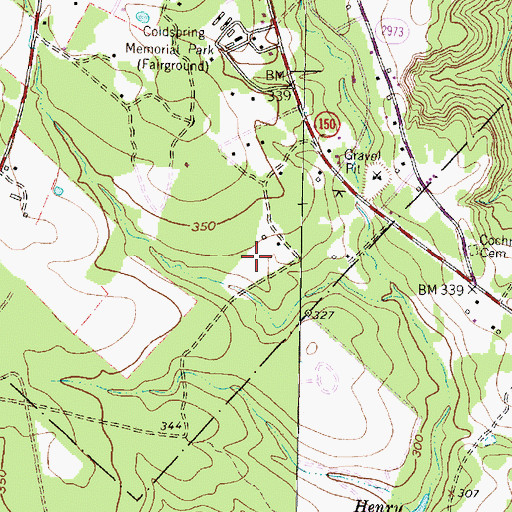 Topographic Map of San Jacinto County Jail, TX