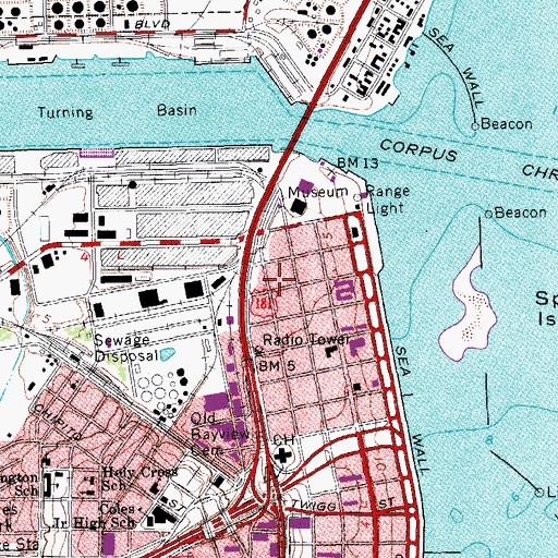 Topographic Map of S Julius Lichtenstein House, TX