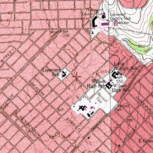 Topographic Map of Roger D McIntosh House, TX