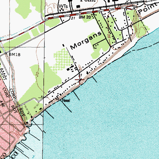 Topographic Map of Ross S Sterling House, TX