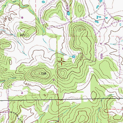 Topographic Map of Elm Fork Greenbelt Trail, TX