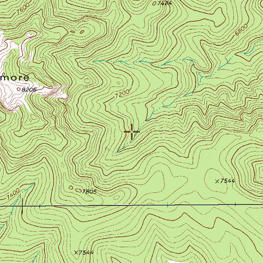 Topographic Map of Davis Mountains Preserve Trail System, TX