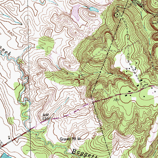 Topographic Map of Cedar Hill State Park Trail, TX