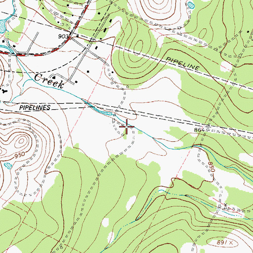 Topographic Map of Circle C Slaughter Creek Trail, TX