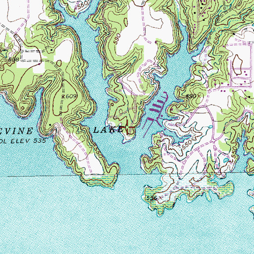 Topographic Map of Bluestem Nature Trail, TX