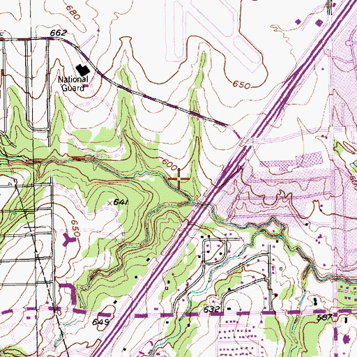 Topographic Map of Boulder Park Trail, TX