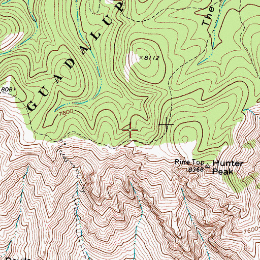 Topographic Map of Bowl Trail, TX