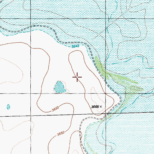 Topographic Map of Buffalo Lake National Wildlife Refuge Trail, TX