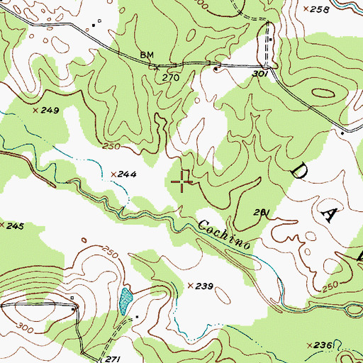 Topographic Map of 4 - C National Recreation Hiking Trail, TX