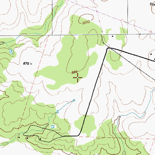 Topographic Map of Angelina National Forest Trail, TX