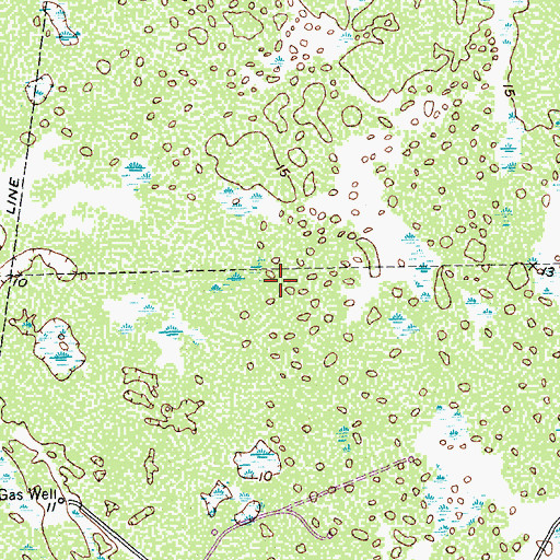 Topographic Map of Aransas National Wildlife Refuge Trailsystem, TX