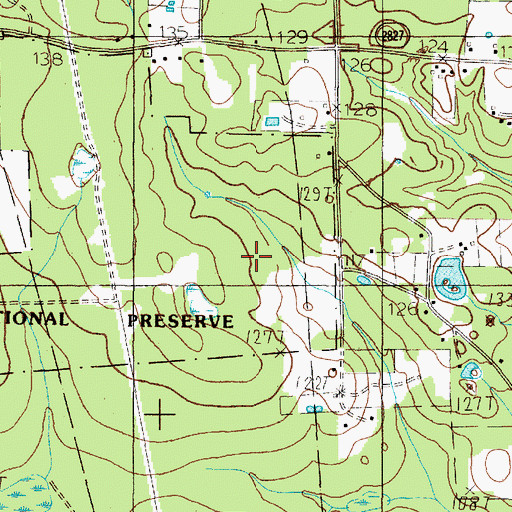 Topographic Map of Big Thicket - Sundew Trail, TX