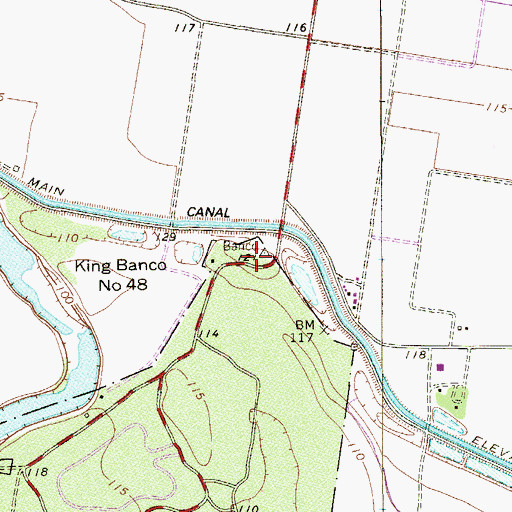 Topographic Map of Bentsen - Rio Grande Valley State Park Trail, TX