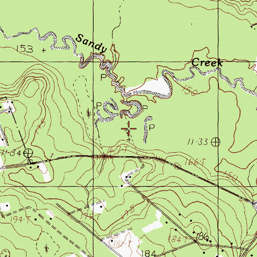 Topographic Map of Big Thicket - Beaver Slide Trail, TX