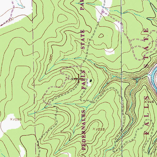 Topographic Map of Wolf Mountain Trail, TX