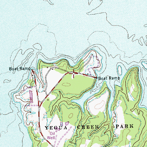 Topographic Map of Yegua Creek Park Nature Trail, TX