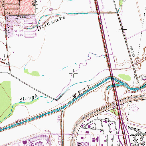 Topographic Map of Trinity Creek Mountain Creek Preserve Trail, TX