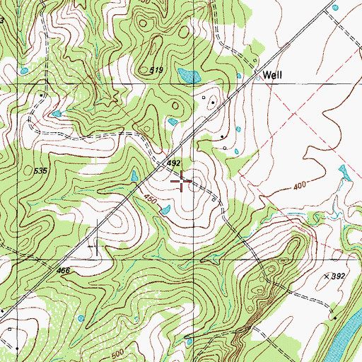 Topographic Map of Wildflower Trail, TX