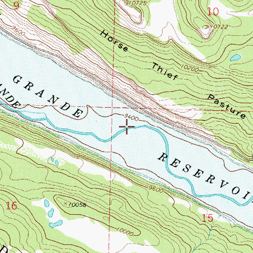 Topographic Map of Rio Grande Reservoir, CO