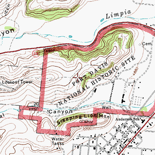 Topographic Map of Tall Grassland Trail, TX