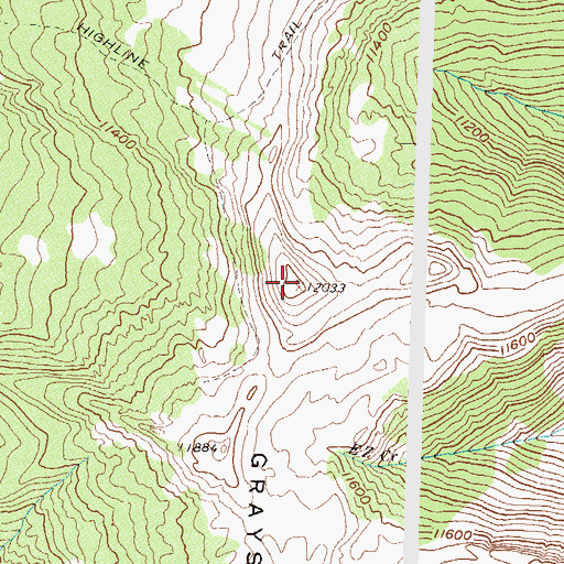 Topographic Map of Graysill Mountain, CO