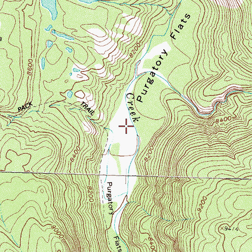 Topographic Map of Purgatory Flat, CO