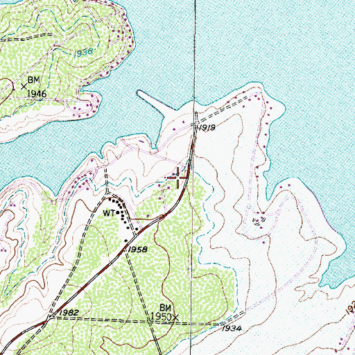 Topographic Map of San Angelo State Park Trail, TX