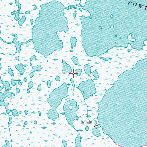 Topographic Map of San Bernard National Wildlife Refuge Trail, TX