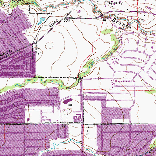Topographic Map of Santa Fe Trail, TX