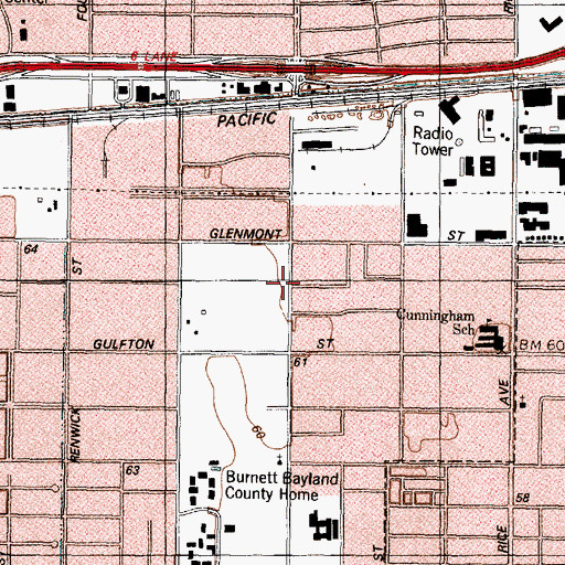 Topographic Map of Rodriguez Elementary SPARK Park Trail, TX