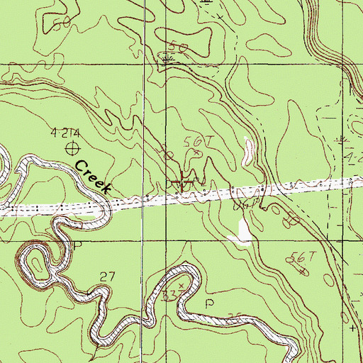 Topographic Map of Roy E Larsen Sandyland Sanctuary Trail, TX