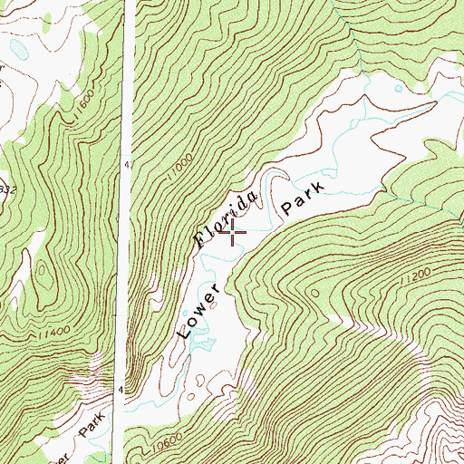 Topographic Map of Lower Park, CO