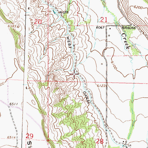 Topographic Map of West Canal, CO