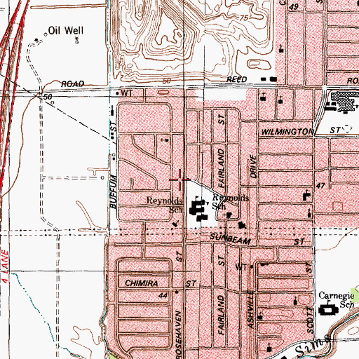 Topographic Map of Reynolds Elementary SPARK Park Trail, TX