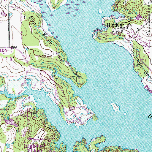 Topographic Map of Pilot Knoll Trail, TX
