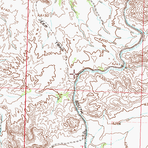 Topographic Map of South Canal, CO