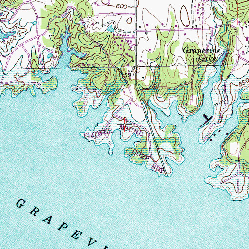 Topographic Map of Northshore Trail, TX