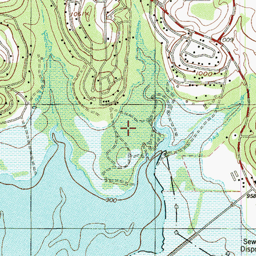 Topographic Map of Old Hancock Trail, TX