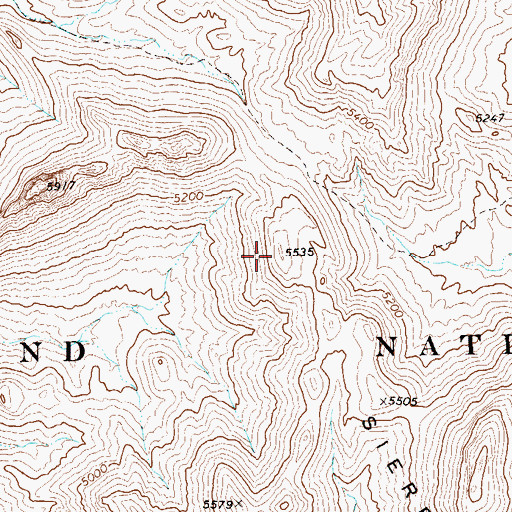 Topographic Map of Outer Mountain Loop, TX