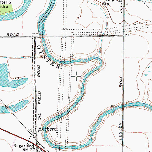 Topographic Map of Oyster Creek Trail, TX