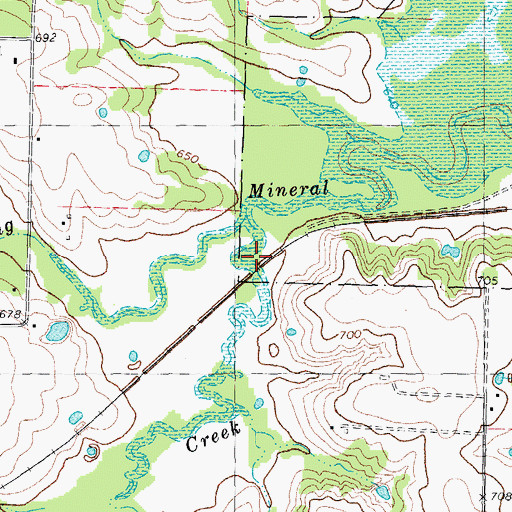 Topographic Map of Meadow Pond Trail, TX
