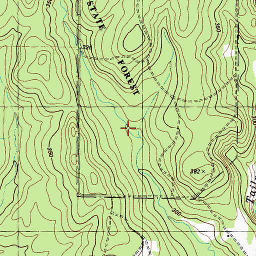 Topographic Map of Nature Trail, TX