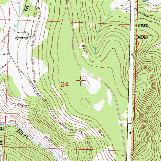 Topographic Map of Blue Mesa, CO