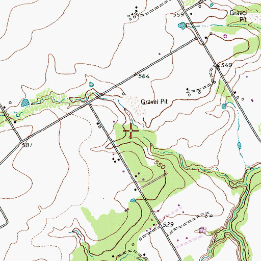 Topographic Map of Loyd Park Trail, TX